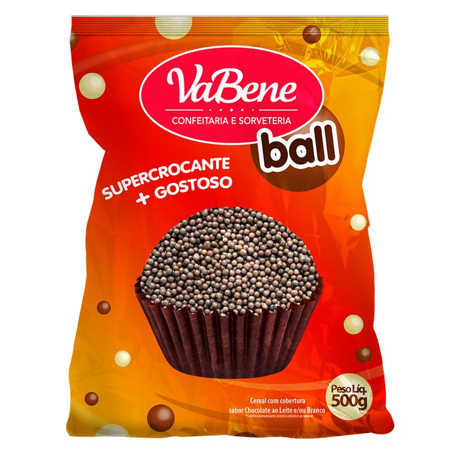 Cereal coberto com chocolate (chocoball) - Vabene