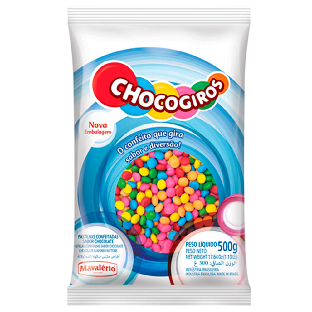 Mini pastilha (disquete) Choco Giro - Mil cores